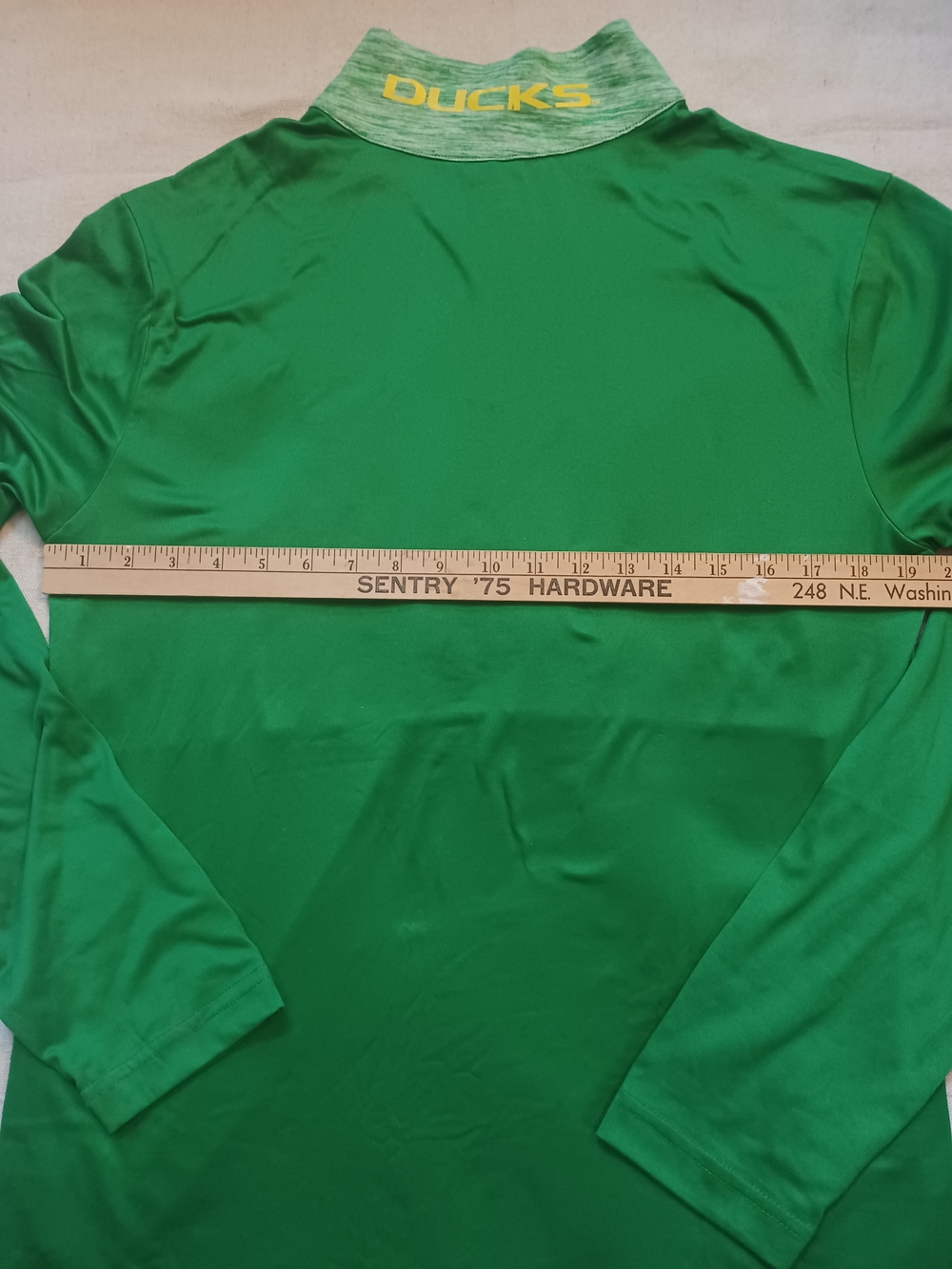 Oregon Ducks Green Quarter-Zip Performance Pullover Men's Size Medium - Picture 6 of 8